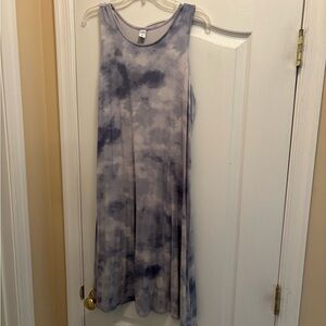 Old Navy Blue Sleeveless Crew Neck Sundress